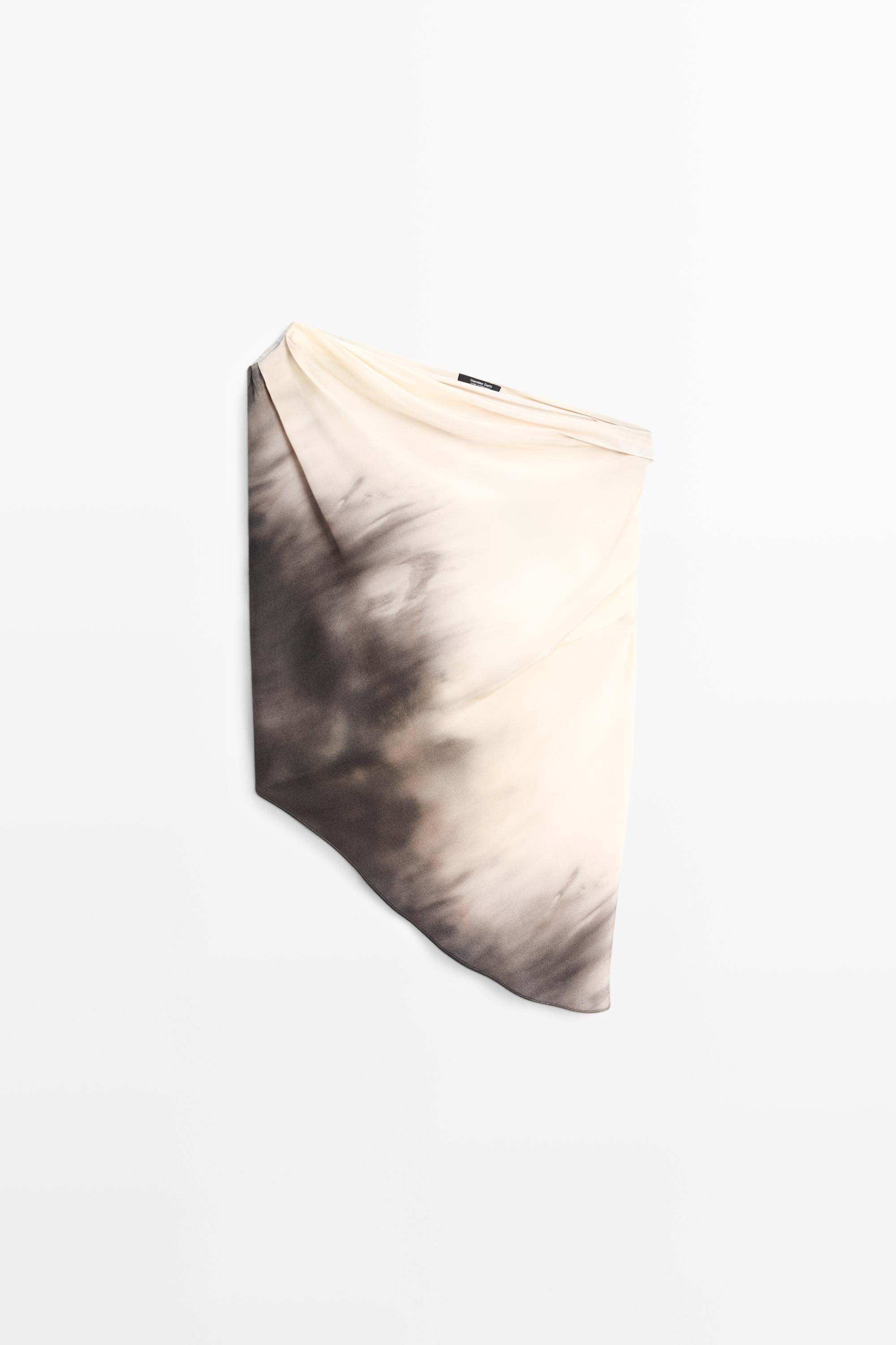 Top asymétrique drap